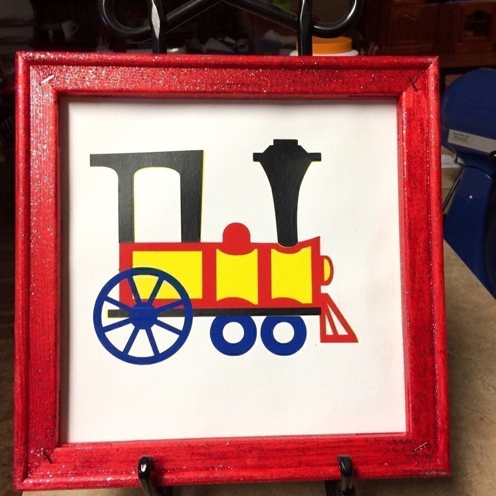 Handmade locomotive picture   